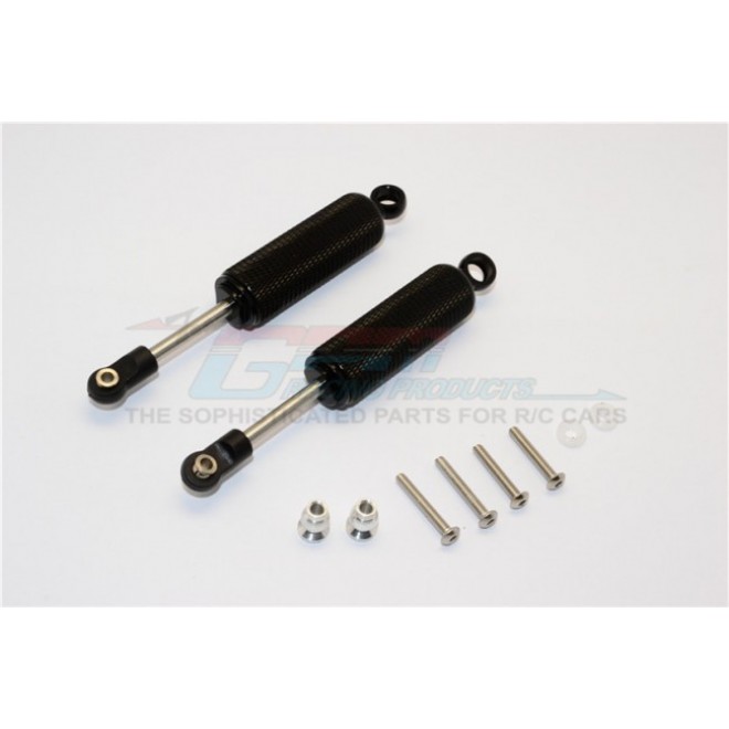 ALUMINIUM FRONT/REAR INTERNAL SHOCKS (92MM) WITH ENGRAVING - 1PR SET--SCX2095X