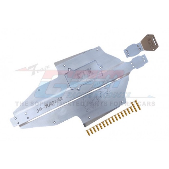 STAINLESS STEEL CHASSIS PROTECTION PLATE SET--RZRZSP1