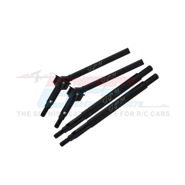 MEDIUM CARBON STEEL FRONT CVD AND REAR AXLE SHAFTS SET--TRX4M032S