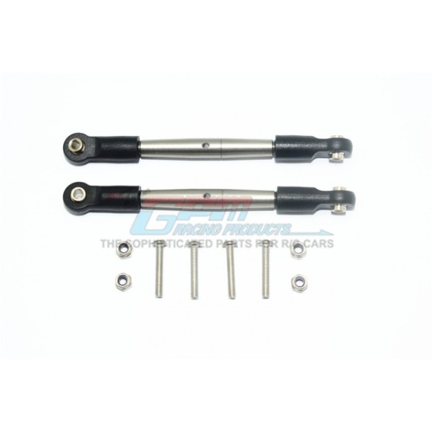 STAINLESS STEEL ADJUSTABLE FRONT STEERING TIE RODS WITH POLYURETHANE BALL ENDS--RK162S