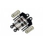 ALUMINUM FRONT/REAR L-SHAPE PIGGY BACK DAMPER 35MM - 8PC SET--SCX2435F/RL