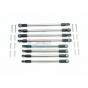 STAINLESS STEEL ADJUSTABLE TIE RODS -24PC SET--ER2160S