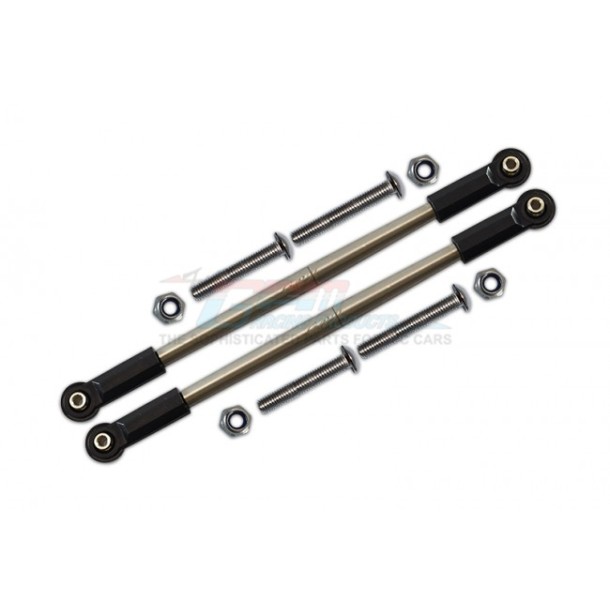 STAINLESS STEEL ADJUSTABLE REAR UPPER SUSPENSION LINKS--BR014S