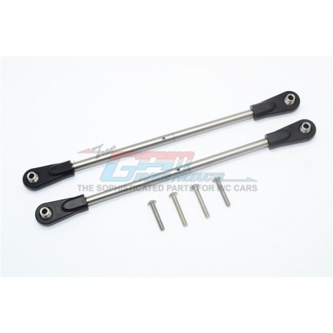 STAINLESS STEEL ADJUSTABLE REAR UPPER CHASSIS LINK TIE RODS--UDR014S