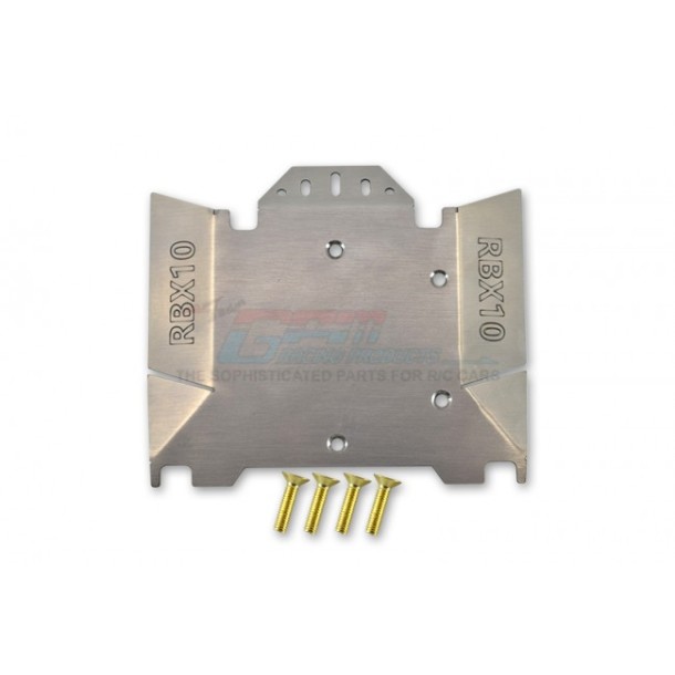 STAINLESS STEEL CHASSIS PROTECTION PLATE FOR AXIAL 1/10 RBX10