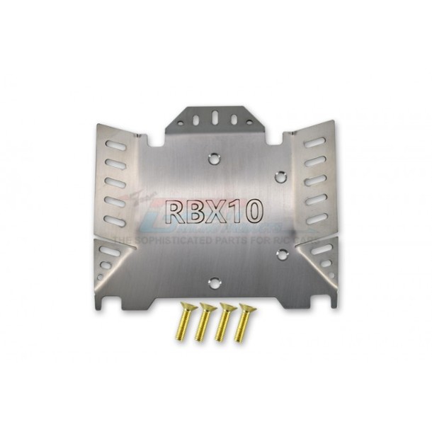 STAINLESS STEEL CHASSIS PROTECTION PLATE (HOLLOW VERSION) FOR AXIAL 1/10 RBX10