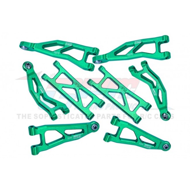 ALUMINUM 7075 FRONT AND REAR SUSPENSION ARMS SET--MGG4567