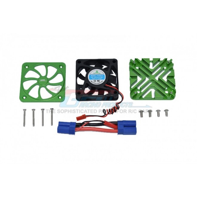 ALUMINUM MOTOR HEATSINK WITH COOLING FAN -12PC SET--MAKX018FAN