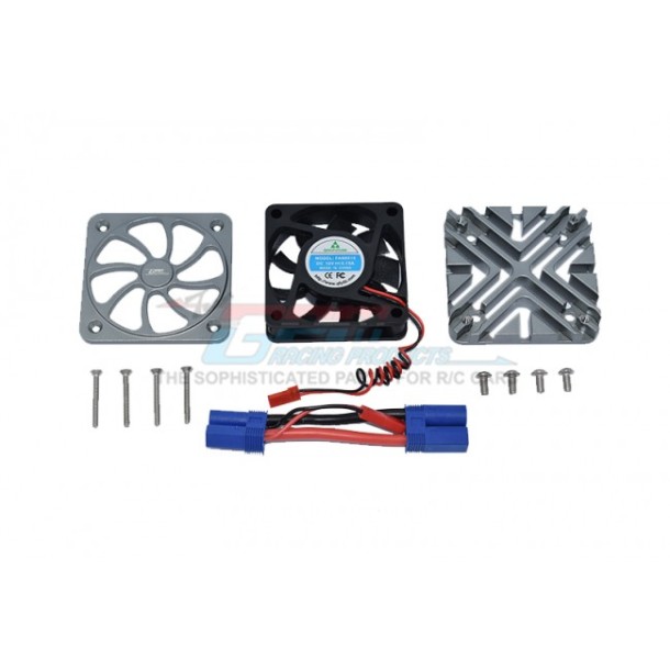 ALUMINUM MOTOR HEATSINK WITH COOLING FAN--MAKX018FAN