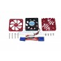 ALUMINUM MOTOR HEATSINK WITH COOLING FAN -12PC SET--MAKX018FAN