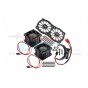 ALUMINUM 7075-T6 MOTOR HEATSINK WITH DUAL COOLING FAN AND ADJUSTABLE MOUNT--MAKX018FANB