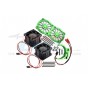 ALUMINUM 7075-T6 MOTOR HEATSINK WITH DUAL COOLING FAN AND ADJUSTABLE MOUNT--MAKX018FANB