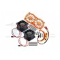 ALUMINUM 7075-T6 MOTOR HEATSINK WITH DUAL COOLING FAN AND ADJUSTABLE MOUNT--MAKX018FANB