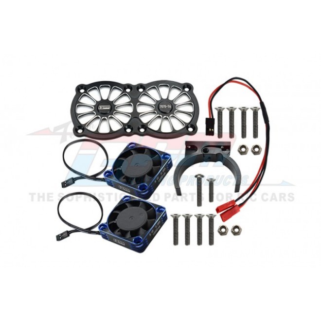 ALUMINUM 7075-T6 MOTOR HEATSINK WITH DUAL METAL FRAME WATERPROOF COOLING FAN AND ADJUSTABLE MOUNT--MAKX018FANC