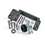 ALUMINUM SERVO MOUNT+25T ALUMINUM SERVO HORN WITH BUILT-IN SPRING--MAKX024A