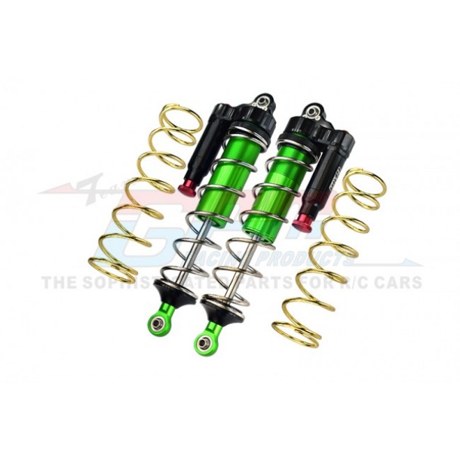 ALUMINUM 6061-T6 FRONT L-SHAPE PIGGY BACK (BUILT-IN PISTON SPRING) ADJUSTABLE SPRING DAMPERS 177MM--MAKX177F/LA