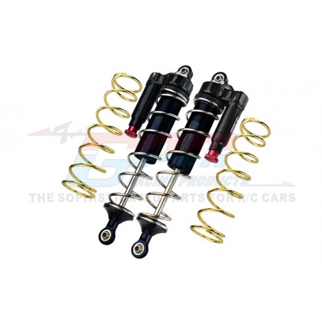 ALUMINUM 6061-T6 REAR L-SHAPE PIGGY BACK (BUILT-IN PISTON SPRING) ADJUSTABLE SPRING DAMPERS 187MM--MAKX187R/LA