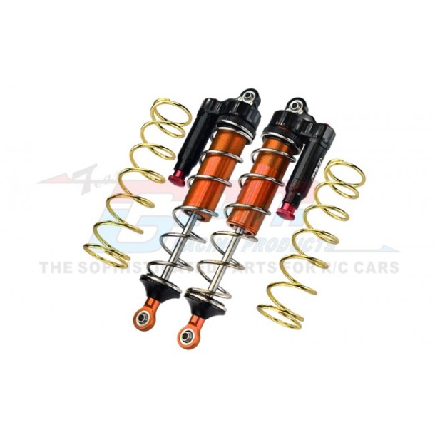 ALUMINUM 6061-T6 REAR L-SHAPE PIGGY BACK (BUILT-IN PISTON SPRING) ADJUSTABLE SPRING DAMPERS 187MM--MAKX187R/LA