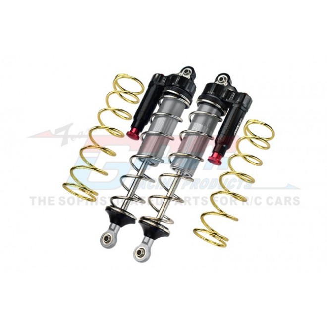 ALUMINUM 6061-T6 REAR L-SHAPE PIGGY BACK (BUILT-IN PISTON SPRING) ADJUSTABLE SPRING DAMPERS 187MM--MAKX187R/LA