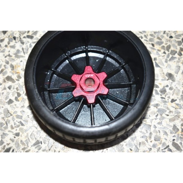 ALUMINUM WHEEL HEX (+6MM) -4PC SET--MAF010+6MM