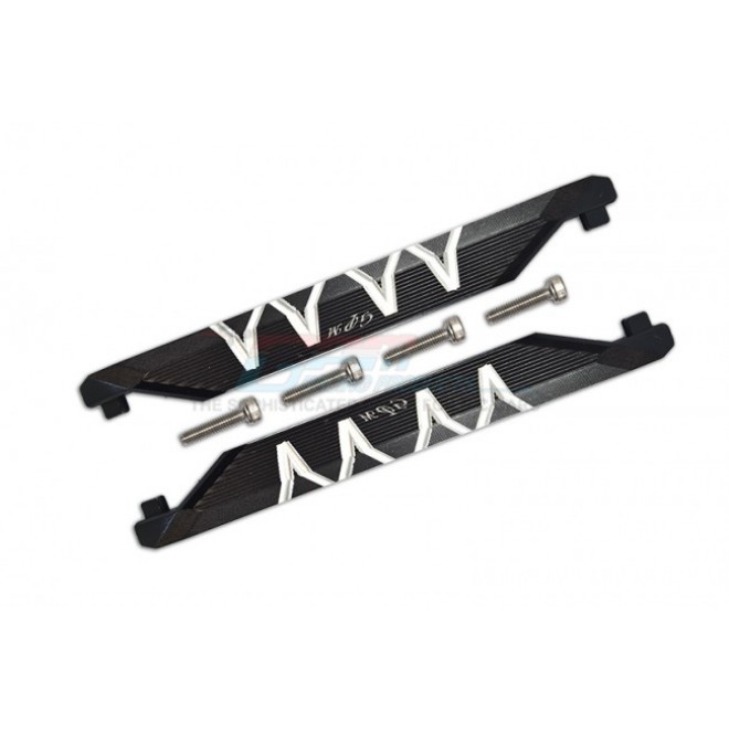 ALUMINUM CHASSIS NERF BARS (SILVER INLAY VERSION)--TXMS014X