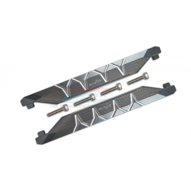 ALUMINUM CHASSIS NERF BARS (SILVER INLAY VERSION)--TXMS014X