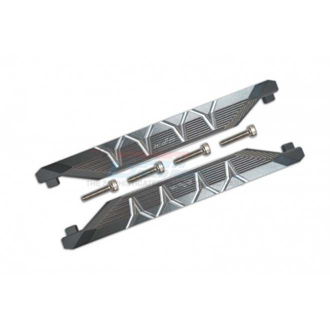 ALUMINUM CHASSIS NERF BARS (SILVER INLAY VERSION)--TXMS014X