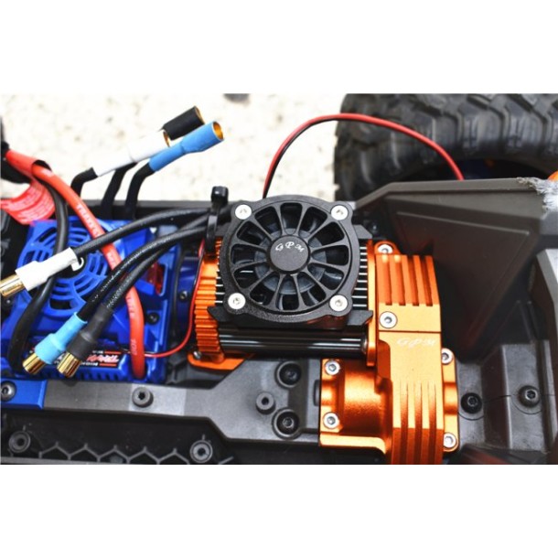 ALUMINUM MOTOR HEATSINK WITH COOLING FAN--TXMS018FAN