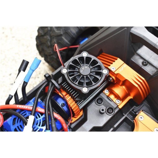 ALUMINUM MOTOR HEATSINK WITH COOLING FAN--TXMS018FAN