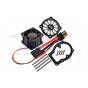 ALUMINUM 6061-T6 MOTOR HEATSINK WITH COOLING FAN--SLE018FAN