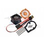 ALUMINUM 6061-T6 MOTOR HEATSINK WITH COOLING FAN--SLE018FAN