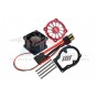 ALUMINUM 6061-T6 MOTOR HEATSINK WITH COOLING FAN--SLE018FAN