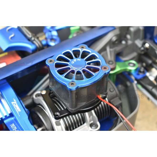 ALUMINUM 6061-T6 MOTOR HEATSINK WITH COOLING FAN--SLE018FAN