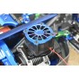 ALUMINUM 6061-T6 MOTOR HEATSINK WITH COOLING FAN--SLE018FAN