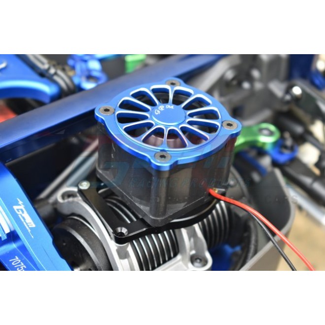 ALUMINUM 6061-T6 MOTOR HEATSINK WITH COOLING FAN--SLE018FAN