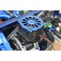 ALUMINUM 6061-T6 MOTOR HEATSINK WITH COOLING FAN--SLE018FAN