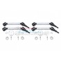 HARDEN STEEL+ALUMINUM FRONT & REAR ADJUSTABLE CVD DRIVE SHAFT+HEX ADAPTER (+2MM)--TXMS123AHEX2