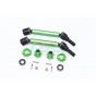 HARDEN STEEL+ALUMINUM FRONT/REAR ADJUSTABLE CVD DRIVE SHAFT+HEX ADAPTER+WHEEL LOCK--TXMS123F/RB