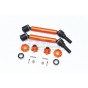 HARDEN STEEL+ALUMINUM FRONT/REAR ADJUSTABLE CVD DRIVE SHAFT+HEX ADAPTER+WHEEL LOCK--TXMS123F/RB