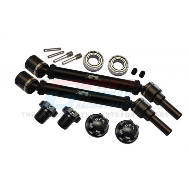 HARDEN STEEL+ALUMINUM FRONT/REAR ADJUSTABLE CVD DRIVE SHAFT+HEX ADAPTER+WHEEL LOCK(SUITABLE FOR+20MM WIDENING KIT)--TXMS143F/RS