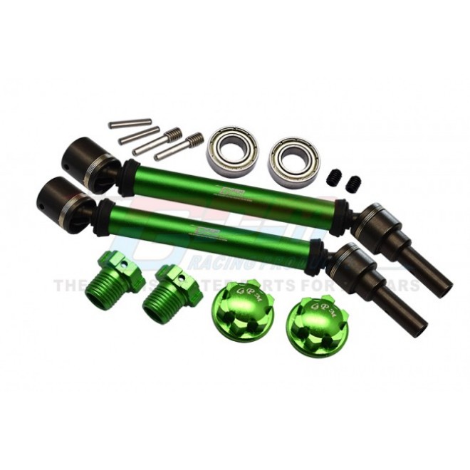 HARDEN STEEL+ALUMINUM FRONT/REAR ADJUSTABLE CVD DRIVE SHAFT+HEX ADAPTER+WHEEL LOCK(SUITABLE FOR+20MM WIDENING KIT)--TXMS143F/RS