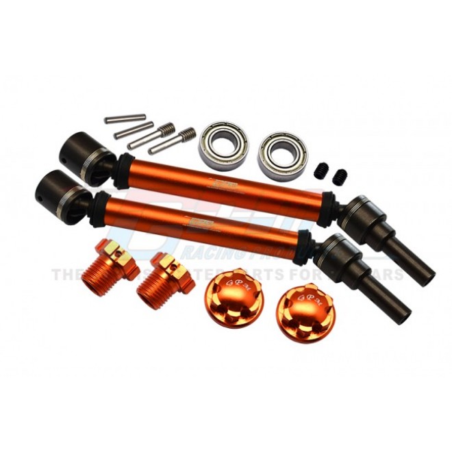 HARDEN STEEL+ALUMINUM FRONT/REAR ADJUSTABLE CVD DRIVE SHAFT+HEX ADAPTER+WHEEL LOCK(SUITABLE FOR+20MM WIDENING KIT)--TXMS143F/RS