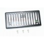 ALUMINUM FRONT GRILL (VERTICAL) FOR TRX4 DEFENDER - 5PC SET--TRX4051A