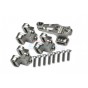 ALUMINUM FRONT/REAR AXLE MOUNT SET FOR SUSPENSION LINKS -12PC SET--TRX4089