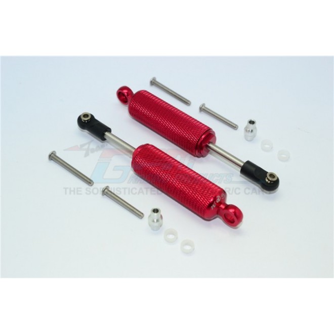 ALUMINIUM FRONT/REAR INTERNAL SHOCKS (RETICULATED PATTERN) - 12PC SET--TRX4093X