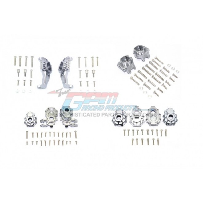 ALUMINUM FRONT + REAR C HUB, REAR GEAR BOX MOUNTS, FRONT+REAR KNUCKLE ARMS -104PC SET--TRX419211322