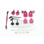 ALUMINUM FRONT C-HUBS+KNUCKLE ARMS+SPINDLE GEAR+CVD+STEERING LINK -61PC SET--TRX4H100F