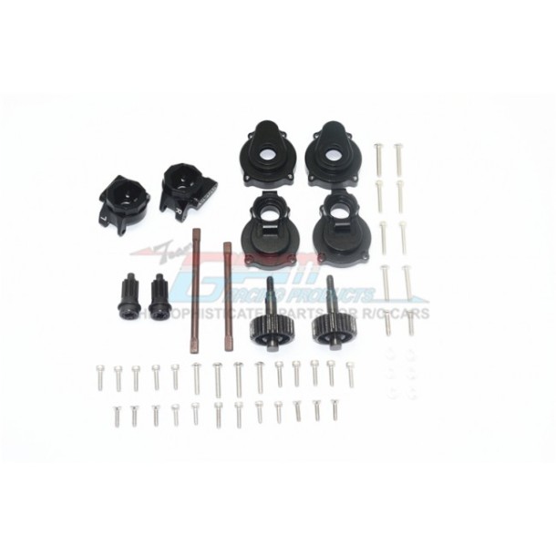 ALUMINUM REAR GEAR BOX MOUNTS+KNUCKLE ARMS+SPINDLE GEAR+REAR AXLE SHAFT--TRX4H100R