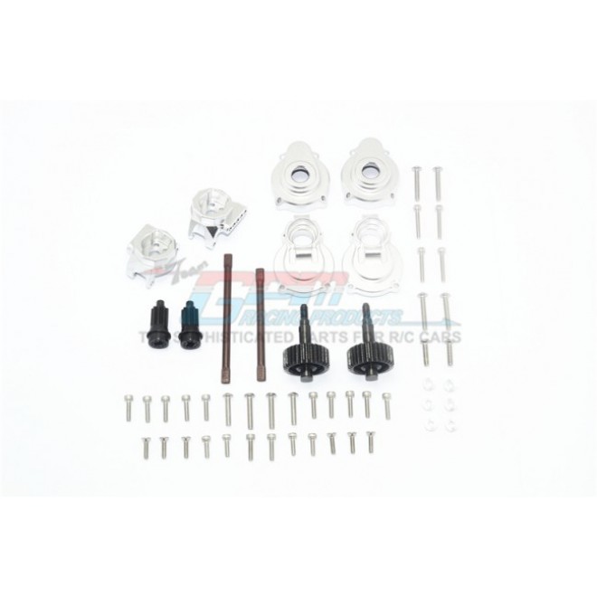 ALUMINUM REAR GEAR BOX MOUNTS+KNUCKLE ARMS+SPINDLE GEAR+REAR AXLE SHAFT -54PC SET--TRX4H100R