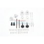 ALUMINUM REAR GEAR BOX MOUNTS+KNUCKLE ARMS+SPINDLE GEAR+REAR AXLE SHAFT -54PC SET--TRX4H100R